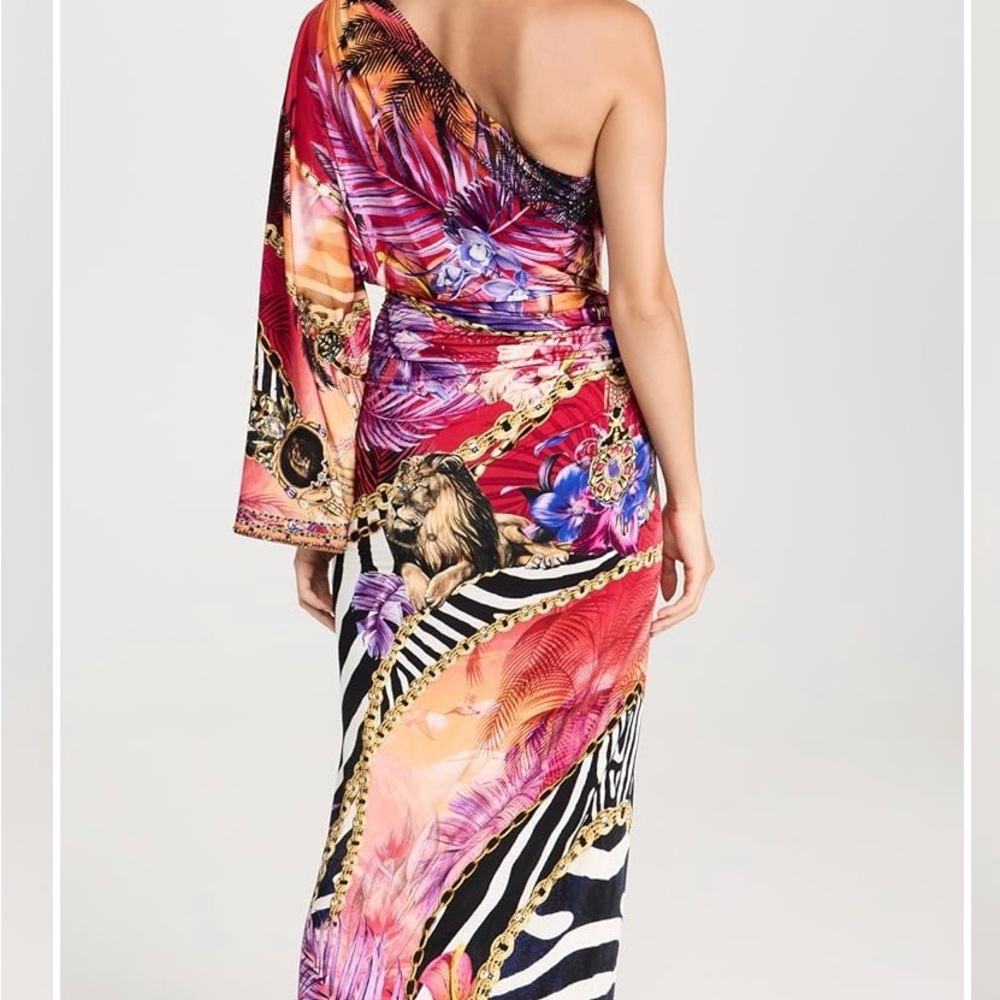 Camilla Multicolor One Shoulder Dress - Picture 4 of 6